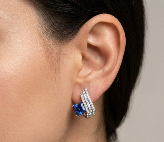 Blue Sapphire Stone Stud