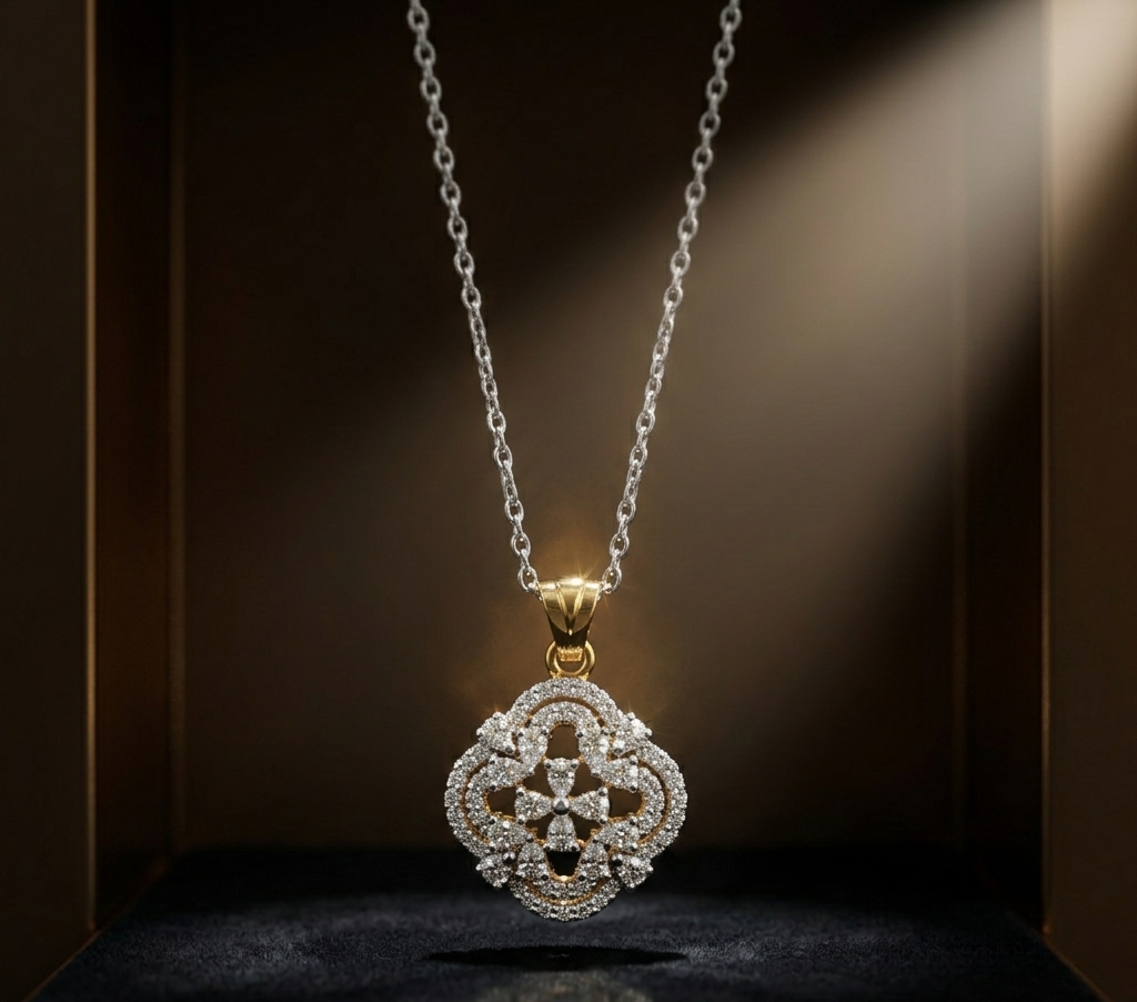 Wendy Round Moissanite Pendant