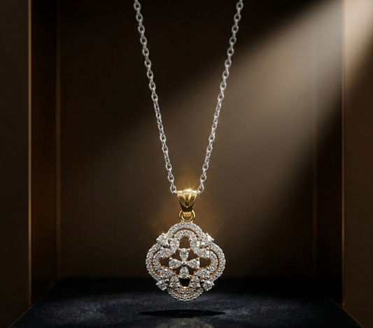 Wendy Round Moissanite Pendant