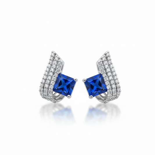 Blue Sapphire Stone Stud