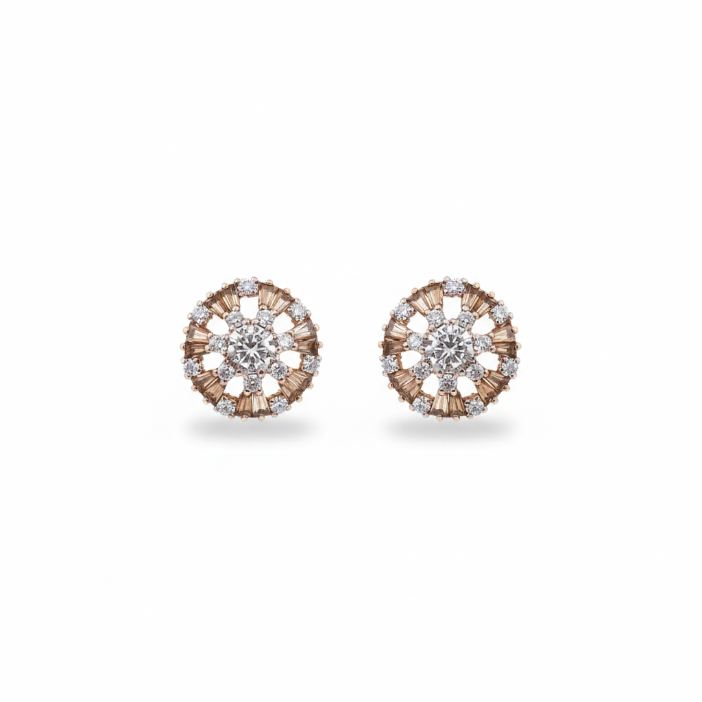 Traditional Moissanite Stud Earrings