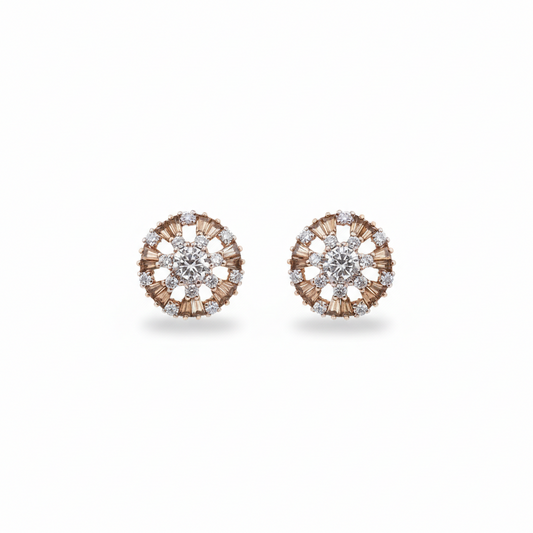 Traditional Moissanite Stud Earrings