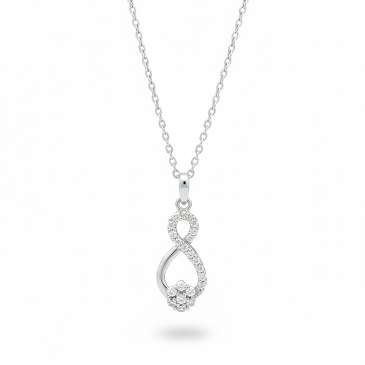 Infinity Zircons  Necklace